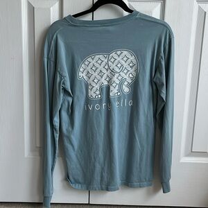 Blue long sleeve Ivoryella shirt